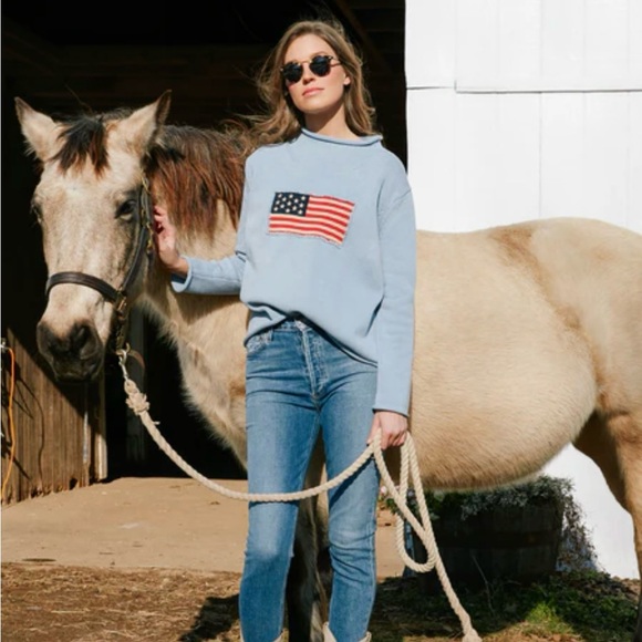 Tuckernuck Americana Sweater in Slate Blue - Picture 2 of 11